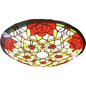 Brilagi - Tiffany-loftlampe i glasmosaik GARLAN 2xE27/60W/230V