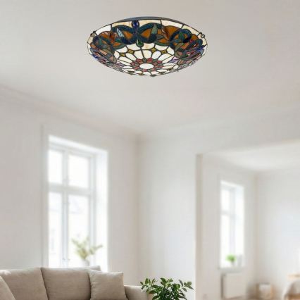 Brilagi - Tiffany-loftlampe LUISA 2xE27/60W/230V Ø 40 cm