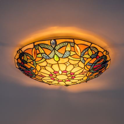 Brilagi - Tiffany-loftlampe LUISA 2xE27/60W/230V Ø 40 cm