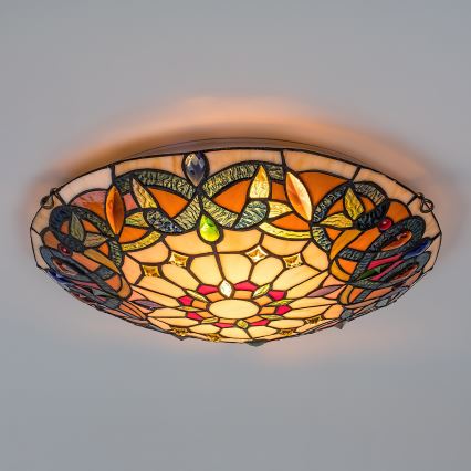 Brilagi - Tiffany-loftlampe LUISA 2xE27/60W/230V Ø 40 cm