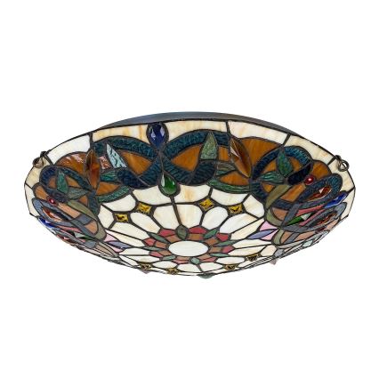 Brilagi - Tiffany-loftlampe LUISA 2xE27/60W/230V Ø 40 cm