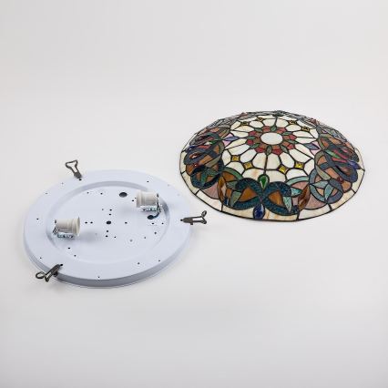 Brilagi - Tiffany-loftlampe LUISA 2xE27/60W/230V Ø 40 cm