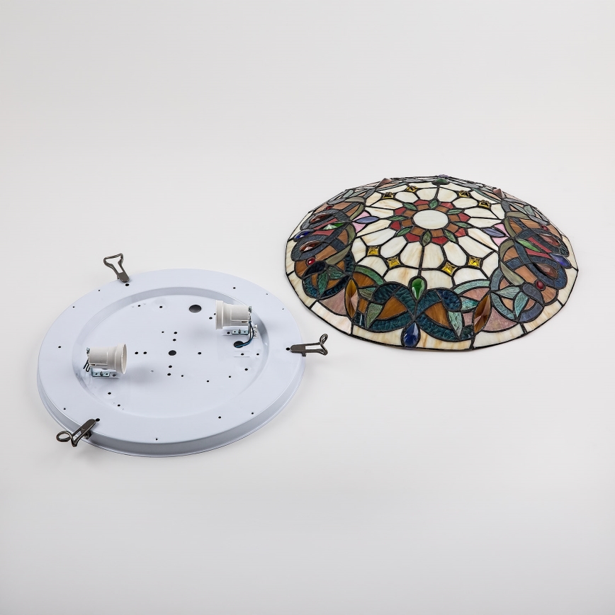 Brilagi - Tiffany-loftlampe LUISA 2xE27/60W/230V Ø 40 cm