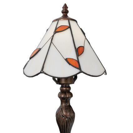 Brilagi - Tiffany-stil bordlampe i glasmosaik FOLIA 1xE27/60W/230V