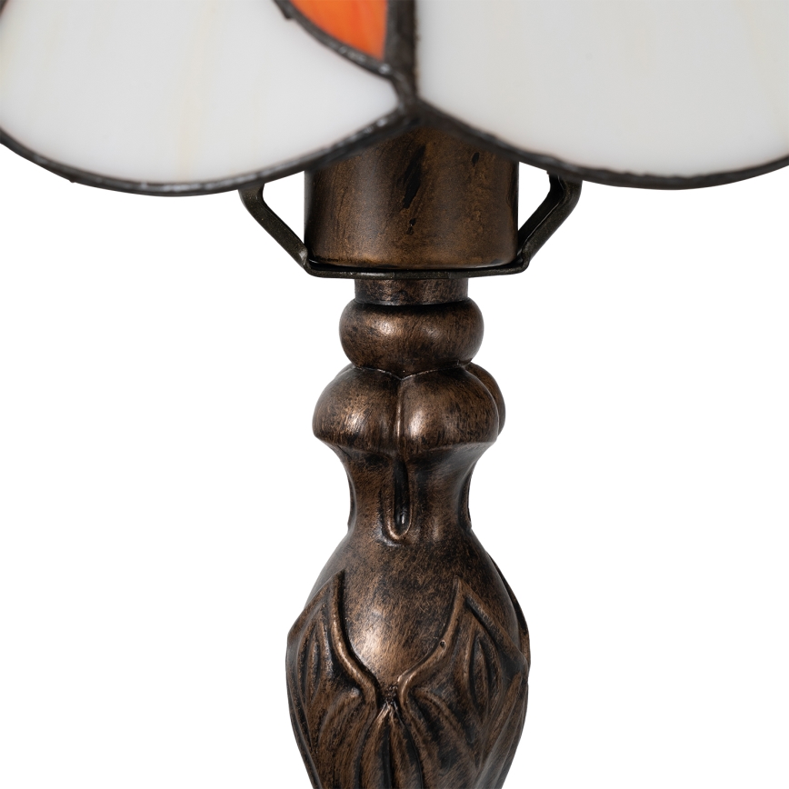 Brilagi - Tiffany-stil bordlampe i glasmosaik FOLIA 1xE27/60W/230V