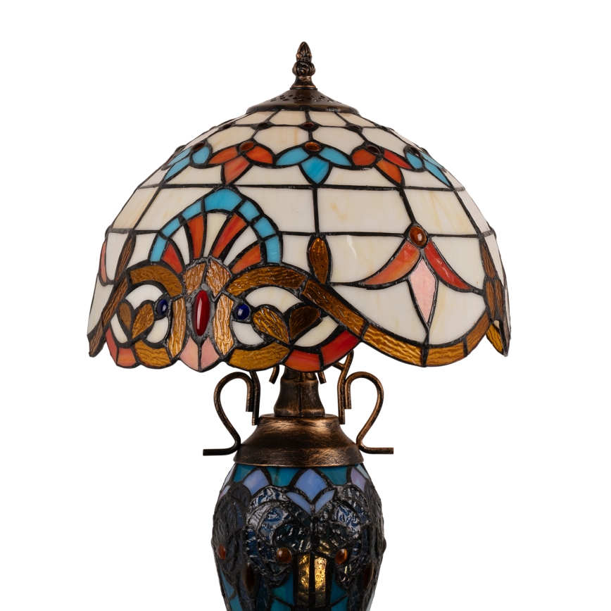 Brilagi - Tiffany-stil bordlampe MIRABELLA 1xE27/60W/230V + 1xE14/40W