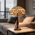 Brilagi - Tiffany-stil bordlampe MIRABELLA 2xE27/60W/230V