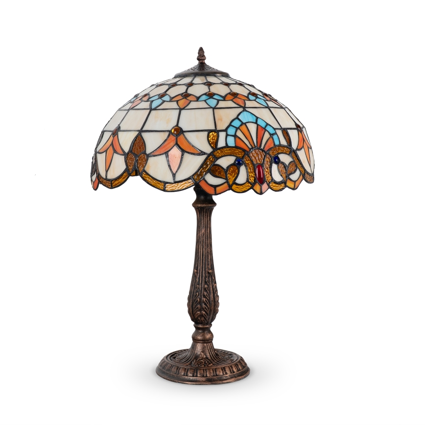 Brilagi - Tiffany-stil bordlampe MIRABELLA 2xE27/60W/230V