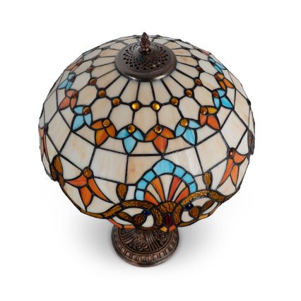 Brilagi - Tiffany-stil bordlampe MIRABELLA 2xE27/60W/230V