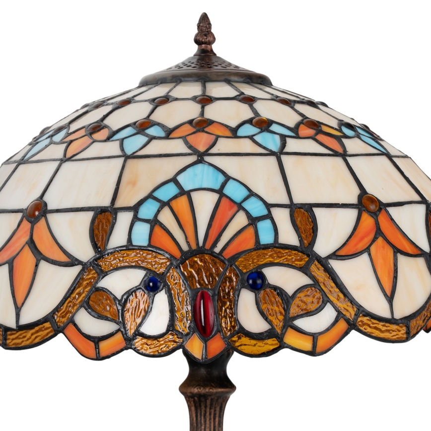 Brilagi - Tiffany-stil bordlampe MIRABELLA 2xE27/60W/230V