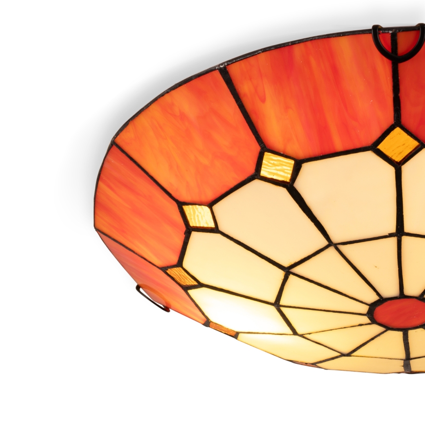 Brilagi - Tiffany-stil glasmosaik loftlampe SIENNA 2xE27/60W/230V Ø 40 cm