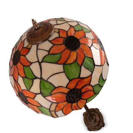 BRILAGI - Tiffany-stil gulvlampe i glasmosaik SUNFLOWER 2xE27/60W/230V