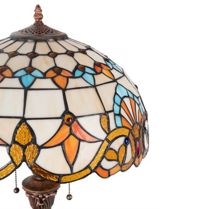 Brilagi - Tiffany-stil gulvlampe MIRABELLA 2xE27/60W/230V