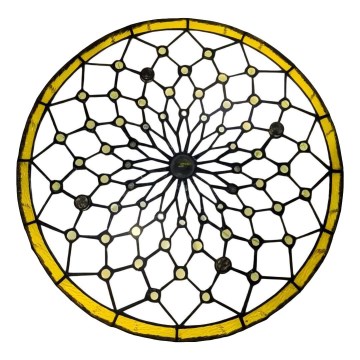 Brilagi - Tiffany-stil loftlampe IVORY 3xE27/60W/230V Ø 40 cm