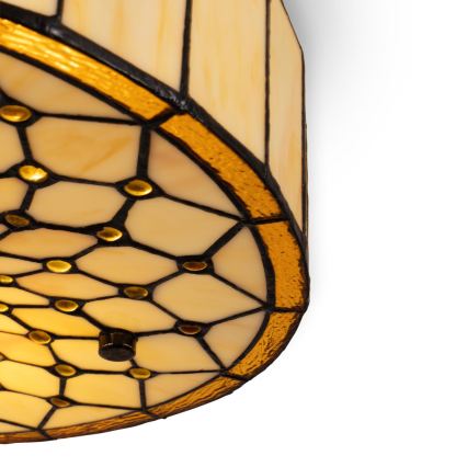 Brilagi - Tiffany-stil loftlampe IVORY 3xE27/60W/230V Ø 40 cm
