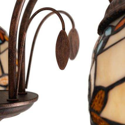 Brilagi - Tiffany-stil loftlampe MIRABELLA 5xE27/60W/230V Ø 60 cm