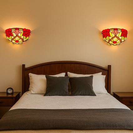 Brilagi - Tiffany-stil væglampe GARLAN 1xE14/40W/230V