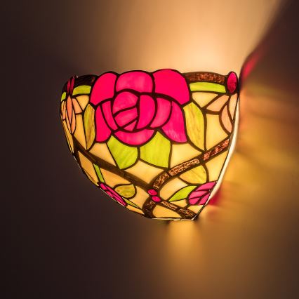 Brilagi - Tiffany-stil væglampe GARLAN 1xE14/40W/230V