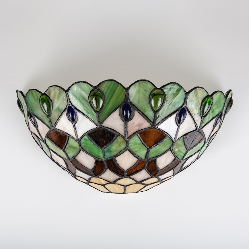 Brilagi - Tiffany-stil væglampe MARGARET 1xE27/40W/230V