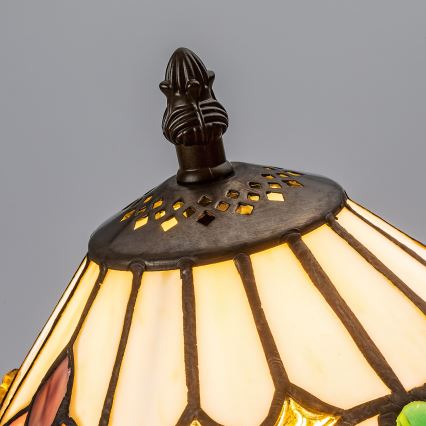 Brilagi - Tiffany-vitrajl bordlampe LUISA 1xE14/40W/230V