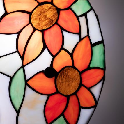 Brilagi - Tiffany-vitrajlamp SUNFLOWER 3xE27/60W/230V Ø 40 cm