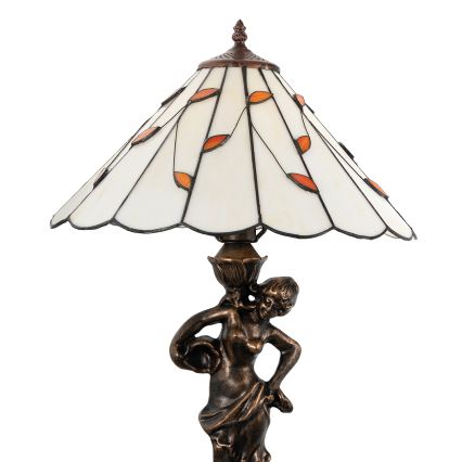 Brilagi - Tiffany-vitrajlampe FOLIA 1xE27/60W/230V