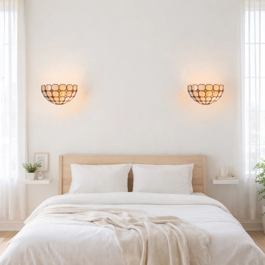 Brilagi - Tiffany-væglampe DORAN 1xE14/40W/230V