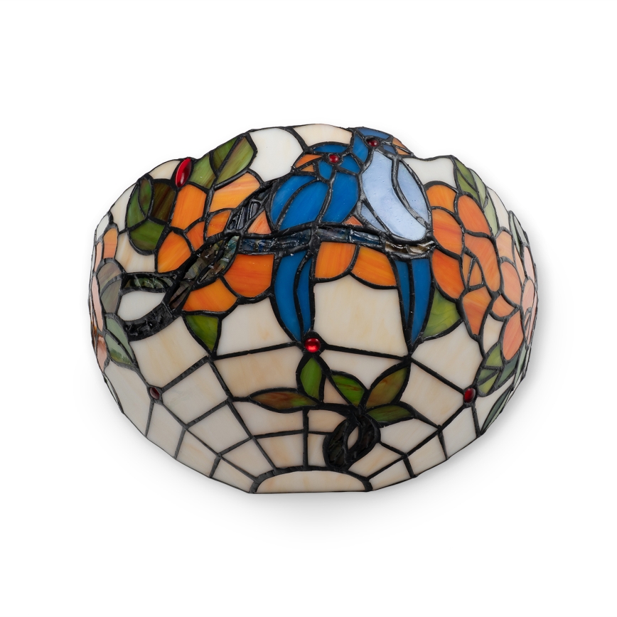 Brilagi - Tiffany væglampe i farvet glas JUNGLE 1xE14/40W/230V