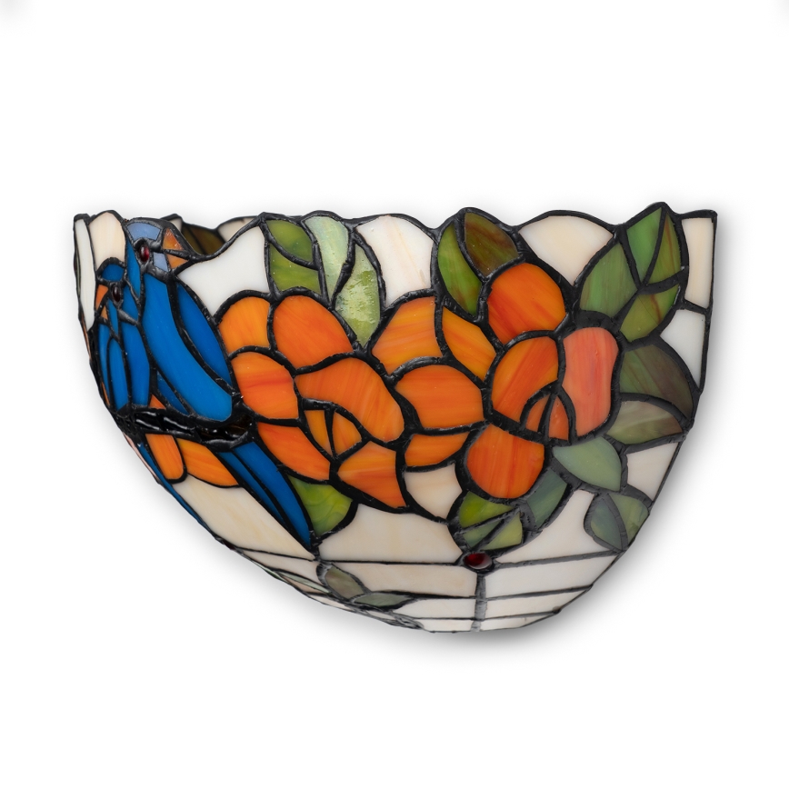 Brilagi - Tiffany væglampe i farvet glas JUNGLE 1xE14/40W/230V