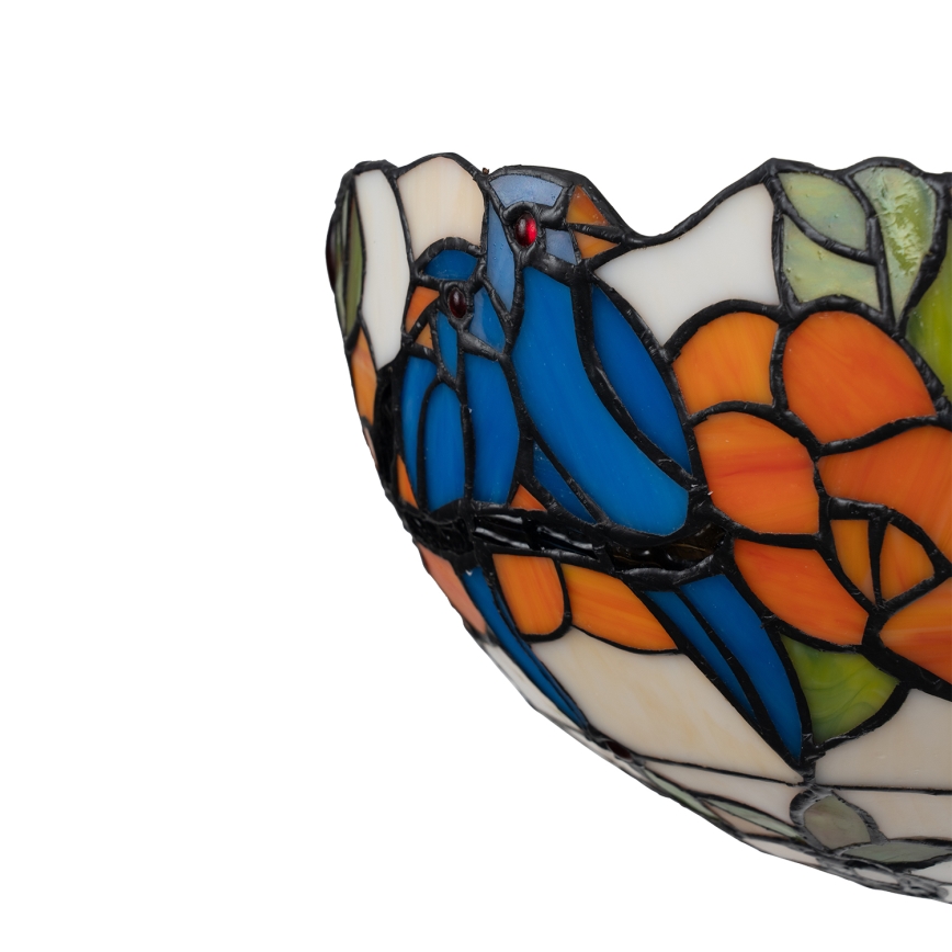 Brilagi - Tiffany væglampe i farvet glas JUNGLE 1xE14/40W/230V