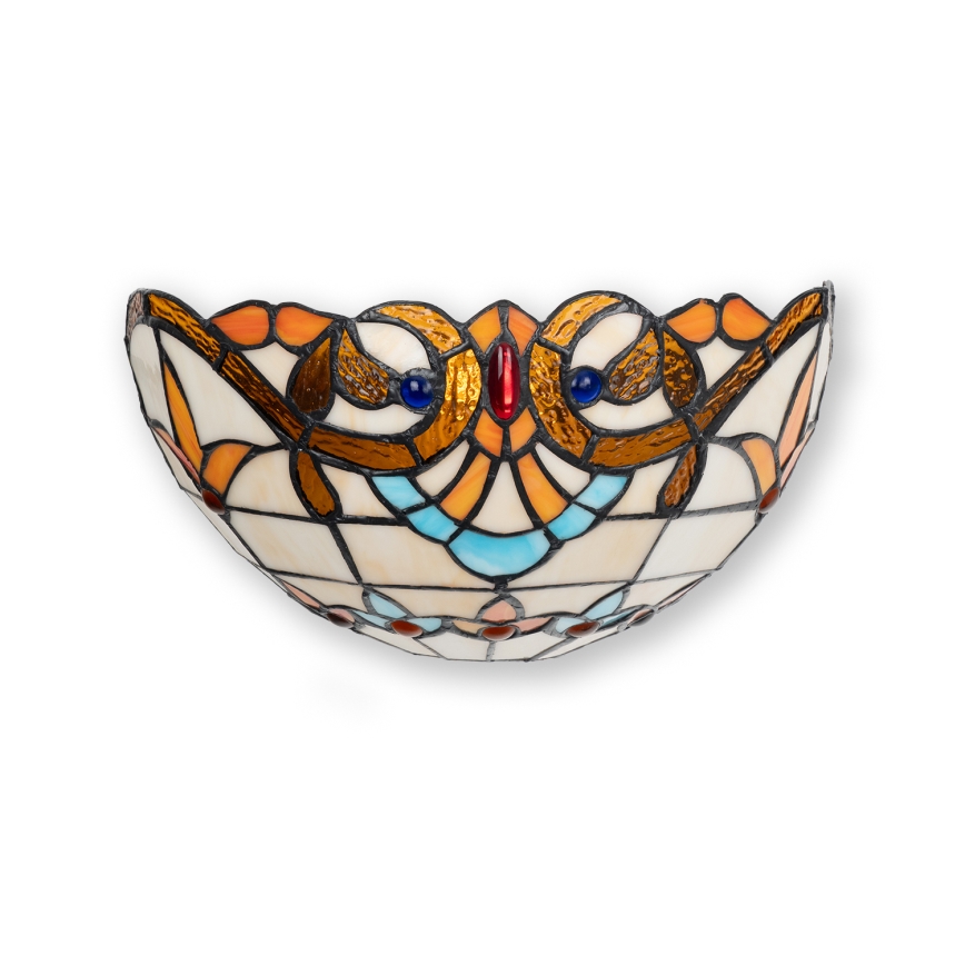 Brilagi - Tiffany-væglampe i farvet glas MIRABELLA 1xE14/40W/230V