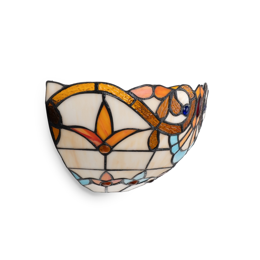 Brilagi - Tiffany-væglampe i farvet glas MIRABELLA 1xE14/40W/230V