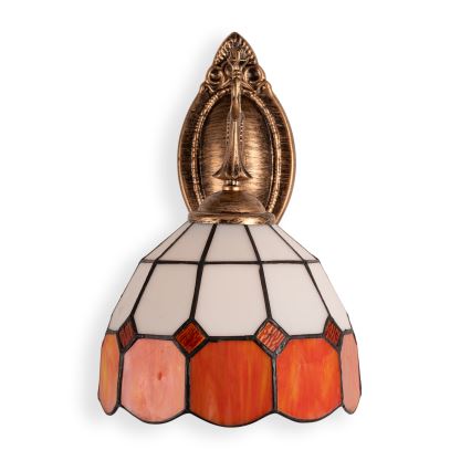 Brilagi - Tiffany-væglampe i farvet glas SIENNA 1xE14/40W/230V