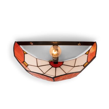 Brilagi - Tiffany-væglampe i farvet glas SIENNA 1xE14/40W/230V
