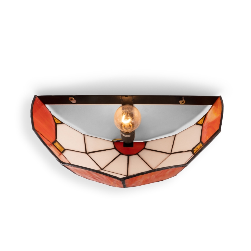 Brilagi - Tiffany-væglampe i farvet glas SIENNA 1xE14/40W/230V