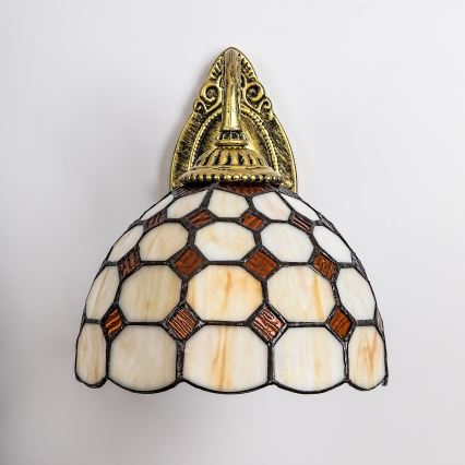 Brilagi - Tiffany-væglampe i glas DORAN 1xE27/40W/230V