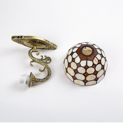 Brilagi - Tiffany-væglampe i glas DORAN 1xE27/40W/230V