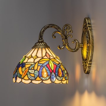 Brilagi - Tiffany-væglampe LUISA 1xE27/40W/230V