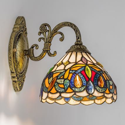 Brilagi - Tiffany-væglampe LUISA 1xE27/40W/230V