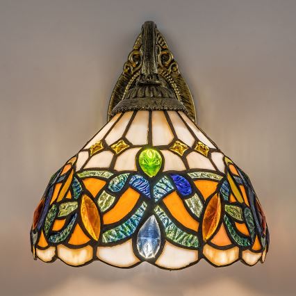Brilagi - Tiffany-væglampe LUISA 1xE27/40W/230V