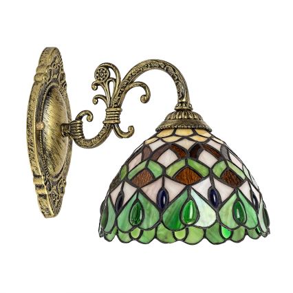Brilagi - Tiffany-væglampe med glasmosaik MARGARET 1xE27/40W/230V
