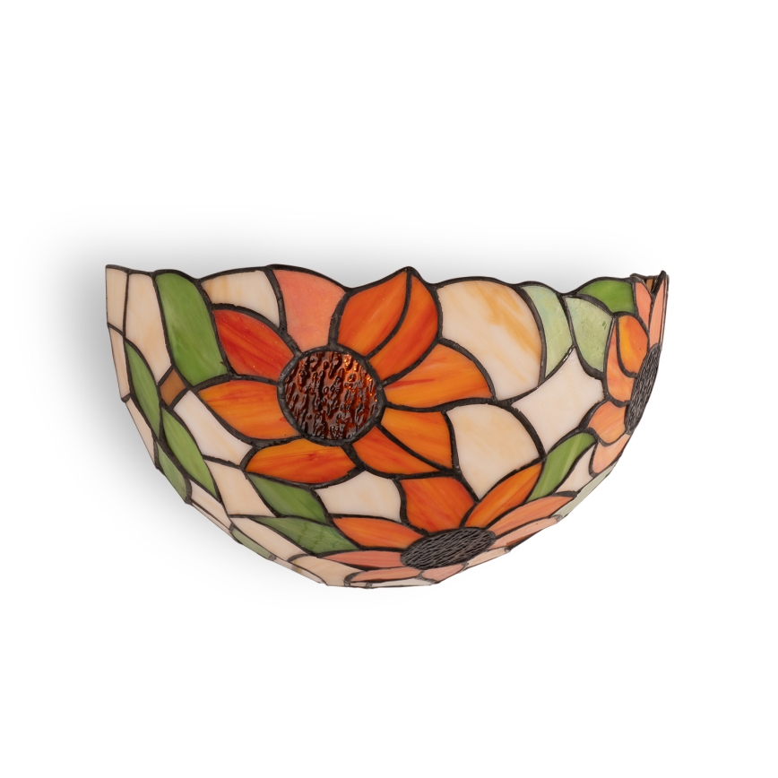 BRILAGI - Tiffany-væglampe med glasmosaik SUNFLOWER 1xE14/40W/230V