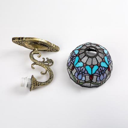 Brilagi - Tiffany-væglampe med mosaikglas LORAS 1xE27/40W/230V