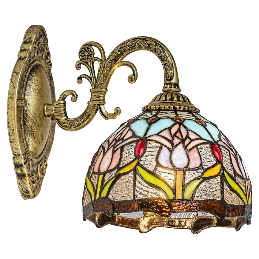 Brilagi - Tiffany-væglampe med mosaikglas LORAS 1xE27/40W/230V