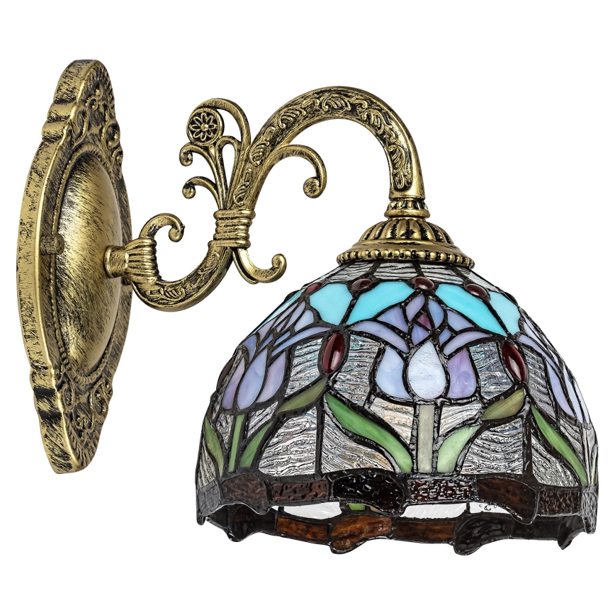 Brilagi - Tiffany-væglampe med mosaikglas LORAS 1xE27/40W/230V