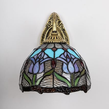 Brilagi - Tiffany-væglampe med mosaikglas LORAS 1xE27/40W/230V