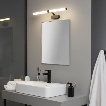 Brilagi - LED-belysning til badeværelsesspejl 2-i-1 TUBEO LED/8W/230V 60 cm IP44 sort