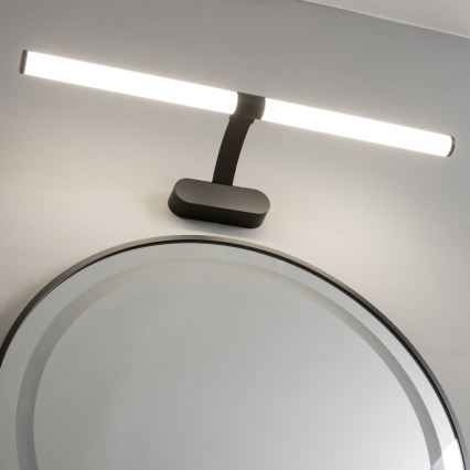 Brilagi - LED-belysning til badeværelsesspejl 2-i-1 TUBEO LED/8W/230V 60 cm IP44 sort