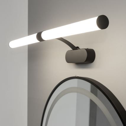 Brilagi - LED-belysning til badeværelsesspejl 2-i-1 TUBEO LED/8W/230V 60 cm IP44 sort