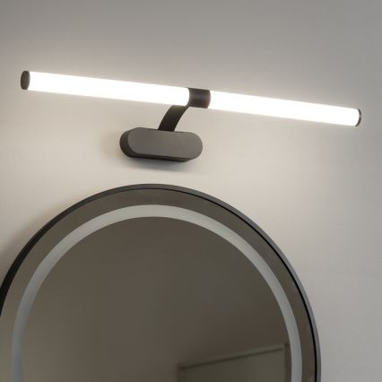 Brilagi - LED-belysning til badeværelsesspejl 2-i-1 TUBEO LED/8W/230V 60 cm IP44 sort